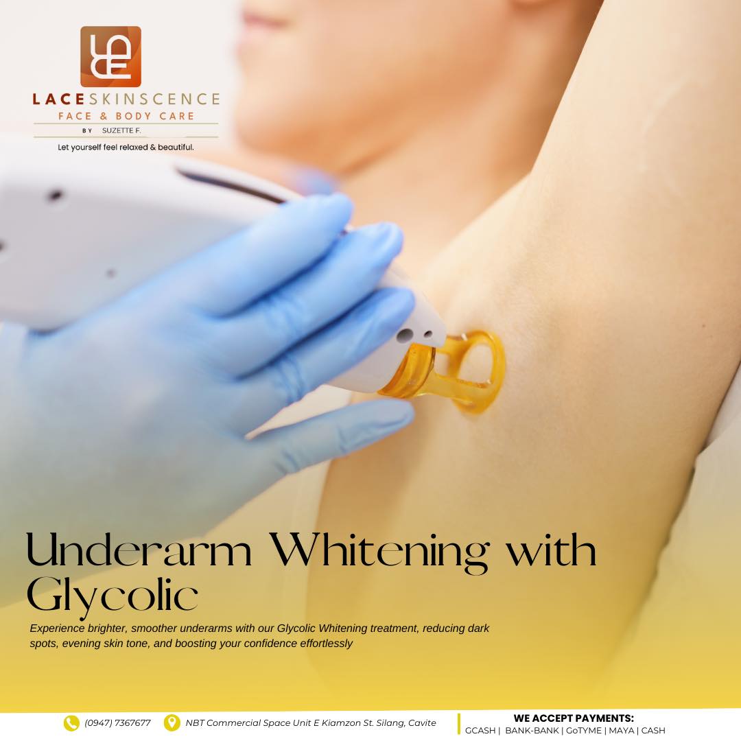 Underarm whitening with glycolic treatment